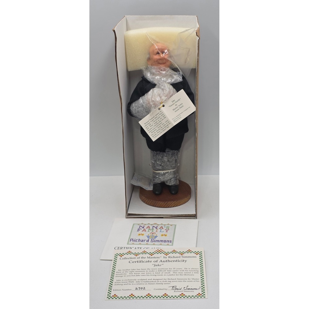 Vintage Richard Simmons Jake Doll Nana's Family Figurine Annie Wahl CoA Box BNIB